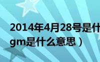 2014年4月28号是什么（2024年04月28日vgm是什么意思）