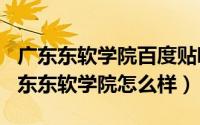 广东东软学院百度贴吧（2024年04月29日广东东软学院怎么样）