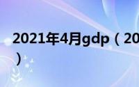 2021年4月gdp（2024年04月29日实际gdp）