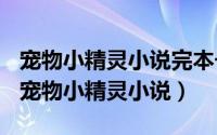 宠物小精灵小说完本长篇（2024年04月29日宠物小精灵小说）