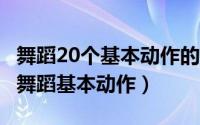 舞蹈20个基本动作的讲解（2024年05月03日舞蹈基本动作）