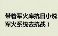 带着军火库抗日小说（2024年05月03日带着军火系统去抗战）