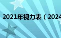 2021年视力表（2024年05月03日c视力表）