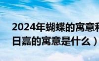 2024年蝴蝶的寓意和象征（2024年05月08日嘉的寓意是什么）