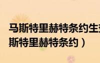 马斯特里赫特条约生效（2024年05月09日马斯特里赫特条约）