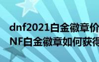 dnf2021白金徽章价格（2024年05月09日DNF白金徽章如何获得）