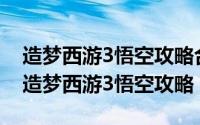 造梦西游3悟空攻略合集（2024年05月10日造梦西游3悟空攻略）