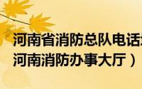 河南省消防总队电话地址（2024年05月10日河南消防办事大厅）