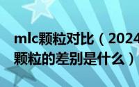 mlc颗粒对比（2024年05月10日MLC与TLC颗粒的差别是什么）