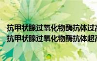 抗甲状腺过氧化物酶抗体过高会怎么样?（2024年05月12日抗甲状腺过氧化物酶抗体超高原因）