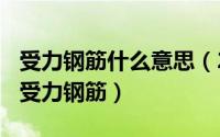 受力钢筋什么意思（2024年05月13日什么是受力钢筋）