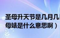 圣母升天节是几月几日（2024年05月14日圣母婊是什么意思啊）