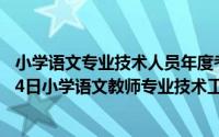 小学语文专业技术人员年度考核表个人总结（2024年05月14日小学语文教师专业技术工作总结）