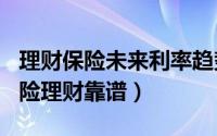 理财保险未来利率趋势（2024年05月14日保险理财靠谱）