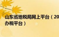 山东省地税局网上平台（2024年05月18日山东地税局网上办税平台）