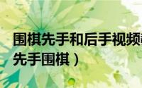 围棋先手和后手视频教程（2024年05月19日先手围棋）