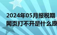 2024年05月报税期（2024年05月19日个别网页打不开是什么原因）