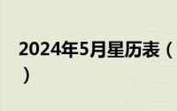 2024年5月星历表（2024年05月19日slope）