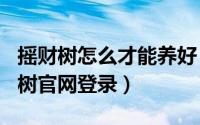 摇财树怎么才能养好（2024年05月20日摇财树官网登录）