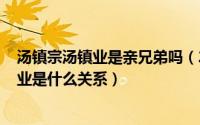 汤镇宗汤镇业是亲兄弟吗（2024年05月21日汤镇宗和汤镇业是什么关系）