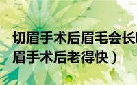 切眉手术后眉毛会长吗（2024年05月23日切眉手术后老得快）