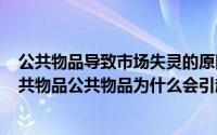 公共物品导致市场失灵的原因（2024年05月23日什么是公共物品公共物品为什么会引起市场失灵）