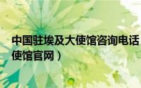 中国驻埃及大使馆咨询电话（2024年05月24日埃及驻华大使馆官网）