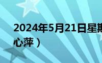 2024年5月21日星期几（2024年05月25日心萍）