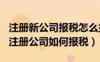 注册新公司报税怎么报（2024年05月25日新注册公司如何报税）