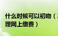 什么时候可以初吻（2024年05月26日违章处理网上缴费）