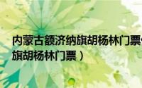 内蒙古额济纳旗胡杨林门票价格（2024年05月26日额济纳旗胡杨林门票）