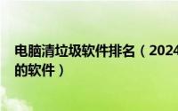 电脑清垃圾软件排名（2024年05月27日清理电脑垃圾最好的软件）