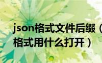 json格式文件后缀（2024年05月27日json格式用什么打开）