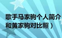 歌手马家驹个人简介（2024年05月29日马句和黄家驹对比照）