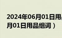 2024年06月01日用品组词汇总（2024年06月01日用品组词）