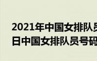 2021年中国女排队员资料（2024年06月01日中国女排队员号码）