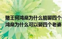 赌王何鸿燊为什么能娶四个老婆（2024年06月01日赌王何鸿燊为什么可以娶四个老婆）