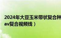 2024年大豆玉米带状复合种植实施方案（2024年06月02日av复合视频线）