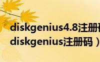 diskgenius4.8注册码（2024年06月05日求diskgenius注册码）