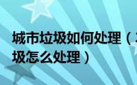 城市垃圾如何处理（2024年06月05日城市垃圾怎么处理）