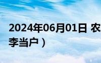 2024年06月01日 农历是（2024年06月05日李当户）