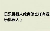 贝乐机器人教育怎么样有发展前景吗（2024年06月06日贝乐机器人）