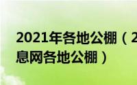 2021年各地公棚（2024年06月07日中国信息网各地公棚）