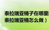 泰拉瑞亚桶子在哪里制作（2024年06月08日泰拉瑞亚桶怎么做）