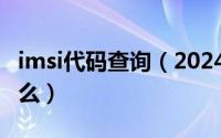 imsi代码查询（2024年06月10日imsi码是什么）