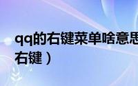 qq的右键菜单啥意思（2024年06月10日qq右键）