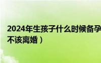 2024年生孩子什么时候备孕（2024年06月10日有了孩子该不该离婚）