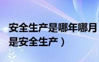 安全生产是哪年哪月（2024年06月12日什么是安全生产）