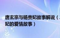 唐玄宗与杨贵妃故事解说（2024年06月13日唐玄宗与杨贵妃的爱情故事）