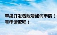 苹果开发者账号如何申请（2024年06月14日苹果开发者账号申请流程）